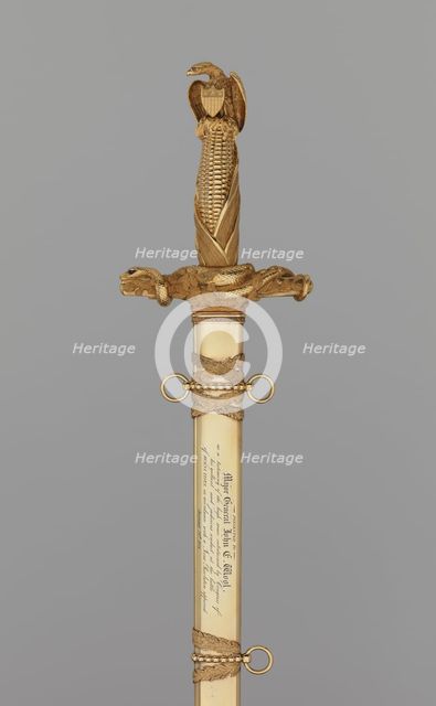 Congressional Presentation Sword and Scabbard of Major General John E. Wool, American, 1854-55. Creator: Samuel Jackson.