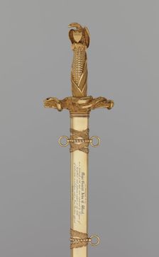 Congressional Presentation Sword and Scabbard of Major General John E. Wool, American, 1854-55. Creator: Samuel Jackson