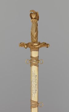 Congressional Presentation Sword and Scabbard of Major General John E. Wool, American, 1854-55. Creator: Samuel Jackson