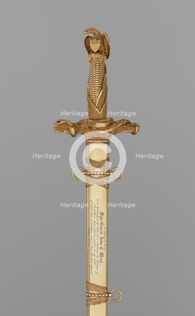 Congressional Presentation Sword and Scabbard of Major General John E. Wool, American, 1854-55. Creator: Samuel Jackson.