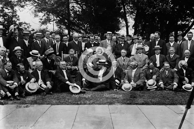 Congressmen visit Wilson, between c1910 and c1915. Creators: Bain News Service, George Graham Bain.