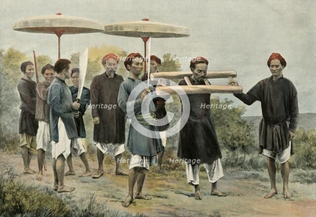 'Condamne 'Condamne Marchant Au Supplice', ('The Condemned Walking in Punishment), 1900. Creator: Unknown.