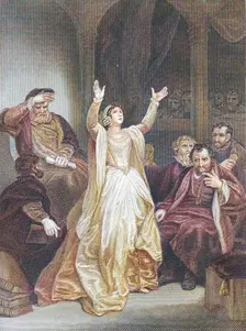 Condemnation of Anne Boleyn (mid 19th century). Creator: George C Finden