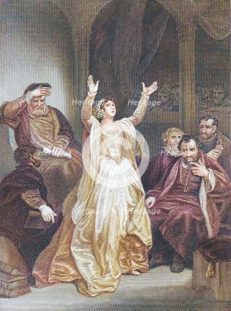 'Condemnation of Anne Boleyn', (mid 19th century). Creator: George C Finden.