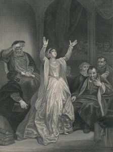 Condemnation of Anne Boleyn (mid 19th century). Creator: George C Finden
