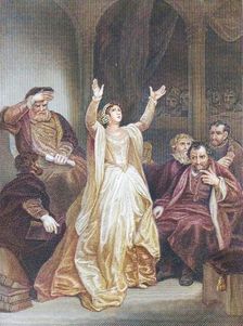 Condemnation of Anne Boleyn (mid 19th century). Creator: George C Finden