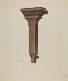 Conductor Head, 1937. Creator: Ivar Julius