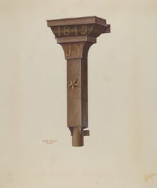 Conductor Head, 1937. Creator: Ivar Julius