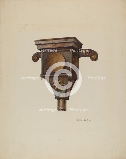 Conductor Head, 1938. Creator: Kurt Melzer.
