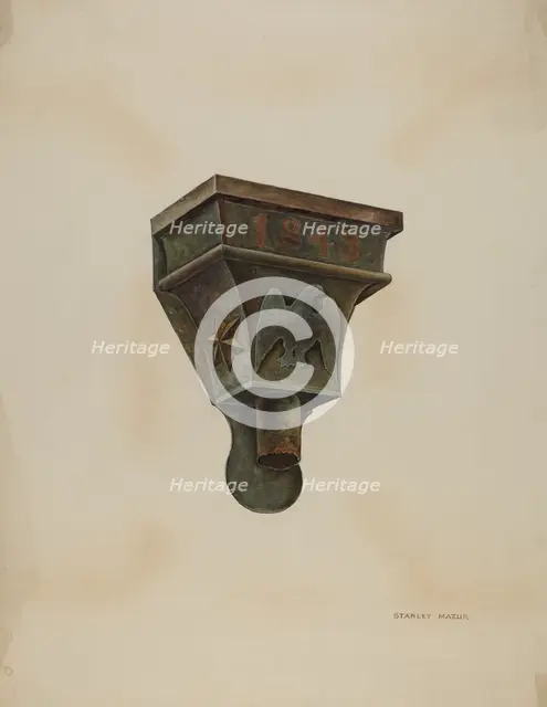 Conductor Head, c. 1937. Creator: Stanley Mazur.