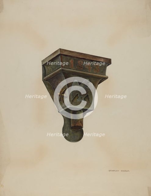 Conductor Head, c. 1937. Creator: Stanley Mazur.