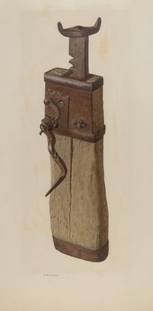 Conestoga Wagon Jacks, c. 1941. Creator: Nicholas Amantea