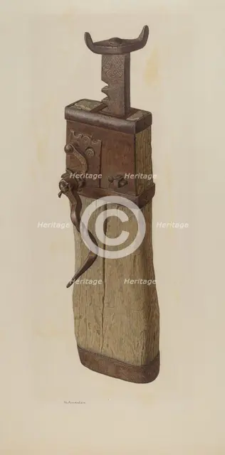 Conestoga Wagon Jacks, c. 1941. Creator: Nicholas Amantea.