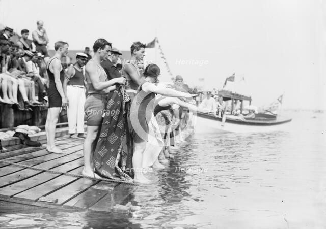 Coney Isl Races-start of 100 yd. (women's), between c1910 and c1915. Creator: Bain News Service.
