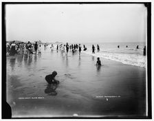 Coney Island beach, between 1901 and 1906. Creator: Unknown