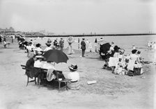 Coney Island, the Beach, between c1910 and c1915. Creator: Bain News Service