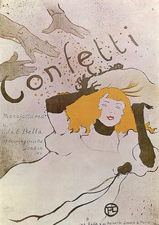 Confetti 1893. Artist: Henri de Toulouse-Lautrec