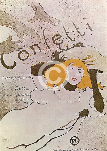 'Confetti', 1893.  Artist: Henri de Toulouse-Lautrec