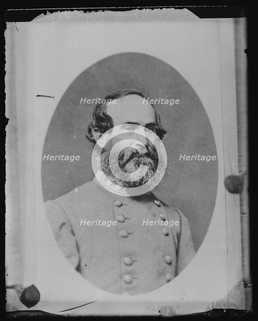 Confederate General Jubal Early, head-and-shoulders portrait, c1860-1870, photographed later. Creator: Unknown.