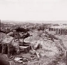 Confederate Fortifications, Petersburg, 1864. Creators: Tim O'Sullivan, Andrew Joseph Russell