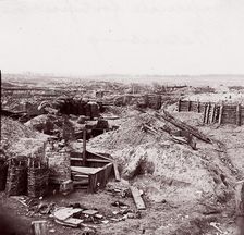 Confederate Fortifications, Petersburg, 1864. Creators: Tim O'Sullivan, Andrew Joseph Russell