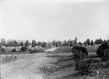 Confederate Monument, Arlington National Cemetery - Confederate Ground, with Foundations..., 1912. Creator: Harris & Ewing