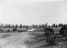 Confederate Monument, Arlington National Cemetery - Confederate Ground, with Foundations..., 1912. Creator: Harris & Ewing