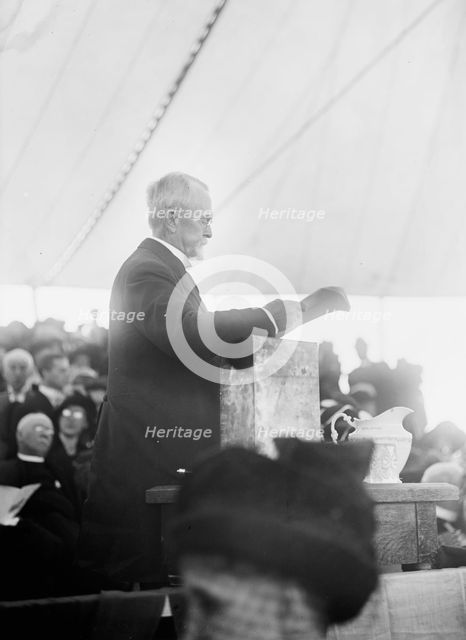 Confederate Monument Arlington National Cemetery - Hilary A. Herbert At Laying of Cornerstone, 1912. Creator: Harris & Ewing.