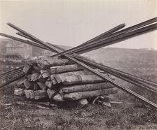 Confederate Method of Destroying Rail Roads at McCloud Mill, Virginia, 1863. Creator: Andrew Joseph Russell