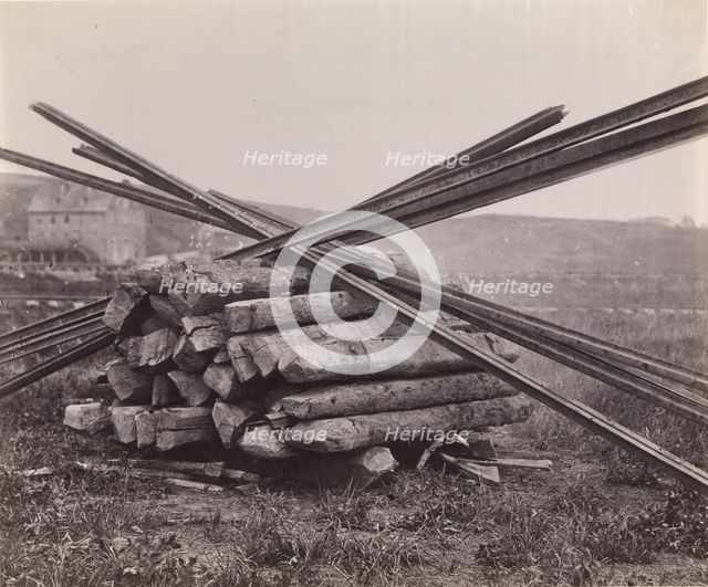 Confederate Method of Destroying Rail Roads at McCloud Mill, Virginia, 1863. Creator: Andrew Joseph Russell.