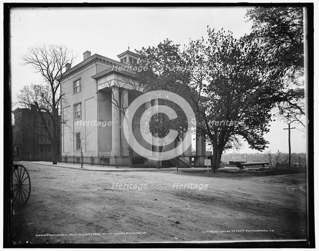 Confederate Museum (Jefferson Davis's house), Richmond, Va., c1901. Creator: William H. Jackson.
