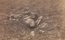 Confederate Soldier [on the Battlefield at Antietam], September 1862. Creator: Alexander Gardner