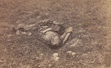 Confederate Soldier [on the Battlefield at Antietam], September 1862. Creator: Alexander Gardner
