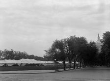 Confederate Reunion - Tents For Confederates, New Jersey Ave. And C Street, S.W., 1917. Creator: Harris & Ewing