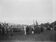 Confederate Reunion - Colors On Mall, 1917. Creator: Harris & Ewing