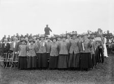 Confederate Reunion - Mrs. Hampton Osborne And Singers, 1917. Creator: Harris & Ewing