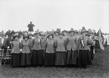 Confederate Reunion - Mrs. Hampton Osborne And Singers, 1917. Creator: Harris & Ewing