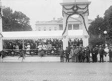 Confederate Reunion - Parade; Reviewing Stand, 1917. Creator: Harris & Ewing