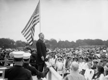 Confederate Reunion - Secretary Daniels Speaking On Registration Day, 1917. Creator: Harris & Ewing