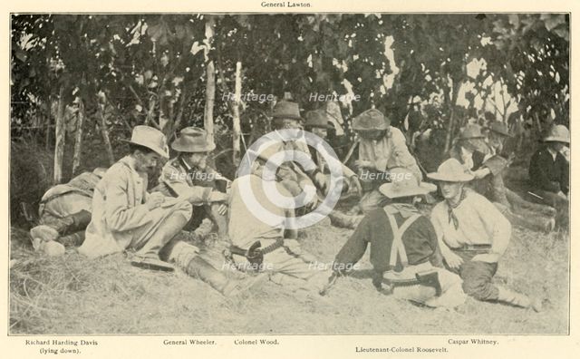 'Conference After "Rough Riders" Battle', Spanish-American War, June 1898, (1899). Creator: Burr McIntosh.