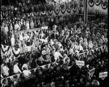Conference Hall Full of People Attending the Democratic Convention in Chicago, 1932. Creator: British Pathe Ltd
