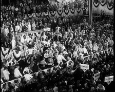 Conference Hall Full of People Attending the Democratic Convention in Chicago, 1932. Creator: British Pathe Ltd