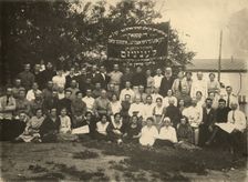 Conference of handicraftsmen of the city of Pryluky, 1925. Creator: Unknown