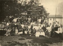 Conference of handicraftsmen of the city of Pryluky, 1925. Creator: Unknown