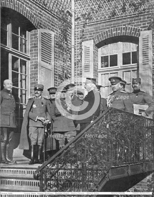 'Conferences Interalliees; Un conseil de Guerre au grand quartier general Francais', 1915 (1924). Creator: Unknown.