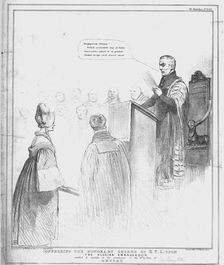 Conferring the Honorary Degree of D.C.L. Upon The Russian Embassador 1834. Creator: John Doyle