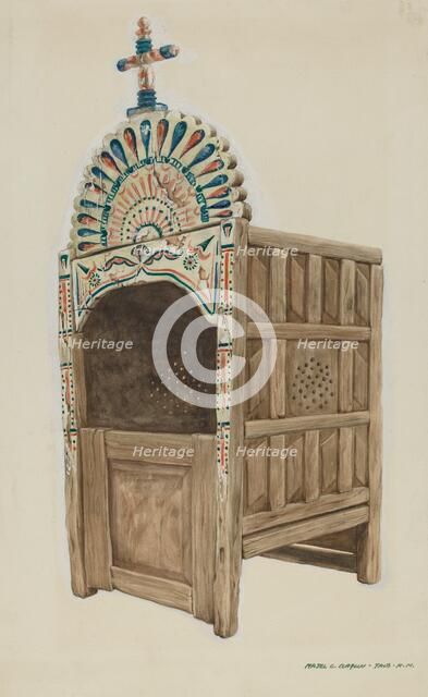 Confessional, 1935/1942. Creator: Majel G. Claflin.
