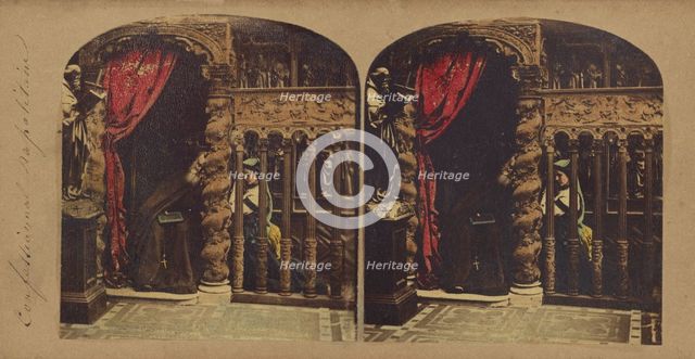 Confessional napolitain, about 1860. Creator: London Stereoscopic & Photographic Co.