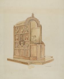 Confessional, c. 1936. Creator: Randolph F Miller