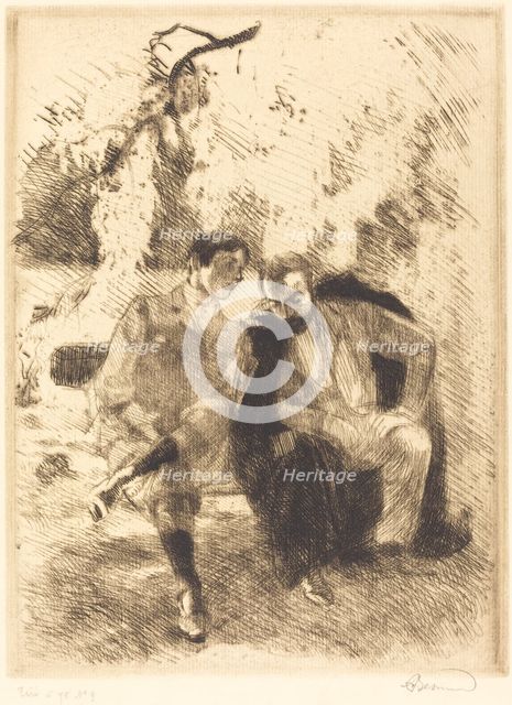 Confidences, 1900. Creator: Paul Albert Besnard.